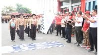 Ribuan Pelajar di Bandar Lampung Lomba Gerak Jalan Beregu Peringati Baden Powell 2023