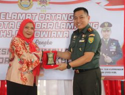 Wali Kota Bandar Lampung Eva Dwiana Resmikan Rumah Dinas Komandan Kodim 0410 Kota Bandar Lampung