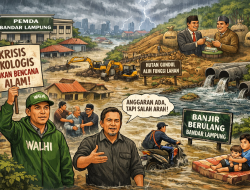 Banjir Tak Kunjung Usai, WALHI Lampung Nilai Tata Kelola Lingkungan Bandar Lampung Gagal Total