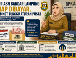 THR ASN Bandar Lampung Siap Dibayar, Pemkot Tunggu Aturan Pusat