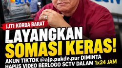 Diduga Gunakan Logo SCTV Tanpa Izin, Sugeng Purnomo Disomasi IJTI Korda Barat